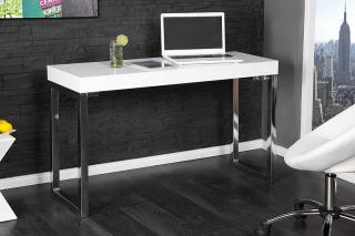 Písací stolík DESK WHITE (Pracovný stolík pre notebook biely.)