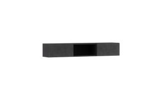 Polica LAZIO BLACK (Nástenná polica čierna matná 120cm.)