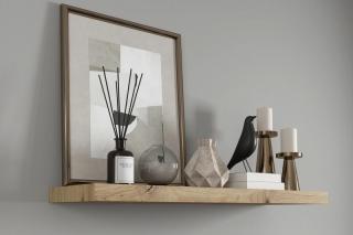 Polica Repository Oak (Policový diel na stenu dub 80cm.)