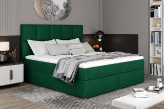 Posteľ GLOSSY SMARAGD 180 (Moderná boxspring posteľ smaragdová 180x200cm.)