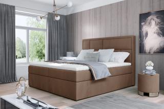 Posteľ MERON SAND 180 (Moderná boxspring posteľ piesková 180x200cm.)