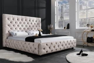 Posteľ PARISE CHAMPAGNE 180 (Dizajnová veľká posteľ champagne 200x180cm.)