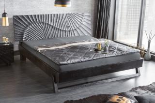 Posteľ SCORPION BLACK (Posteľ z masívneho mangového dreva 180x200cm.)