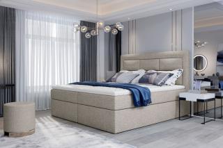 Posteľ VIVRE IVORY 180 (Moderná boxspring posteľ ivory 180x200cm.)