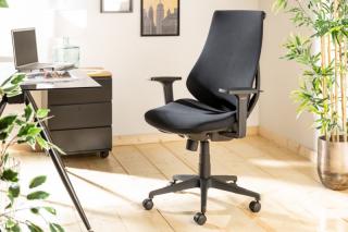 Pracovná stolička ASMARA BLACK (Pracovná stolička v čiernej farbe.)