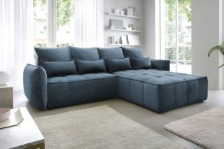 Sedačka Campo Manhattan Dark Blue (Rohová sedačka s úložným priestorom a lôžkom na spanie.)