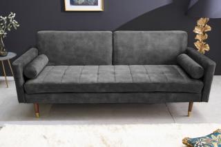Sedačka COTURE GRAY (Rozkladacia sedačka na spanie šedá 196cm.)