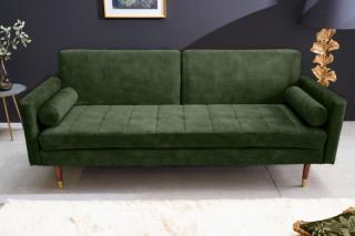 Sedačka COTURE GREEN (Rozkladacia sedačka na spanie zelená 196cm.)