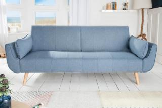Sedačka DIVANI BLUE (Moderná rozkladacia sedačka modrá 215cm.)