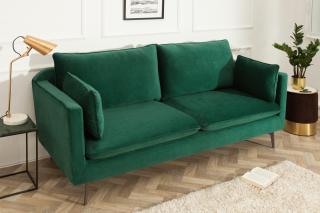 Sedačka FAMOS GREEN II (Moderná sedačka zamatová zelená 210cm.)