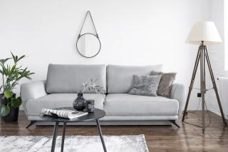 Sedačka MEGIS GRAY (Dizajnová rozkladacia sedačka v šedej farbe 250cm.)