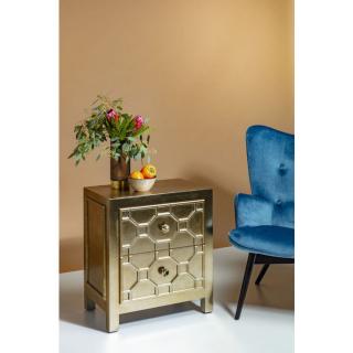Skrinka ALHAMBRA (Malá skrinka so zásuvkami strieborná 65cm.)
