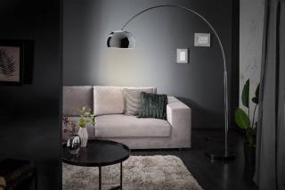 Stojanová lampa BIG BOW II (Oblúková stojanová lampa v lesklom prevedení.)