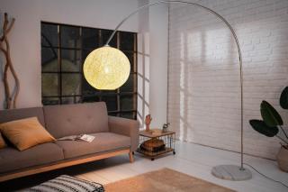 Stojanová lampa COCOON WHITE STAND (Dizajnová stojanová lampa biela 205cm.)
