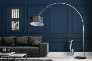 Stojanová lampa EXTENSO BLACK (Stojanová veľká lampa výškovo-nastavitelná čierna.)