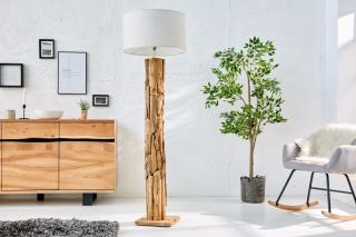 Stojanová lampa ROTOS NATUR (Stojanová lampa z masívneho dreva natur.)