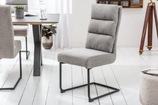 Stolička COMFORT II GRAY 2 (Čalúnená stolička v sivej farbe.)