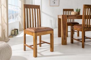 Stolička MAKASSAR CHAIR SOFT (Stolička z masívneho dreva so sedákom.)