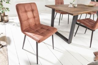 Stolička MARLENA VINTAGE BROWN (Jedálenská stolička vintage hnedá.)