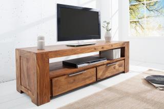 Stolík MAKASSAR TV II (Televízny stolík z masívneho dreva 135cm.)