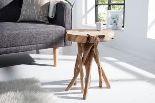 Stolík MEDUSE ROOT SMALL (Dizajnový malý stolík z masívneho dreva.)