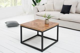 Stolík OLD DOOR MANGO SMALL (Industriálny stolík v kombinácii s kovom 60cm.)