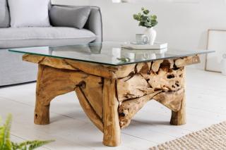 Stolík RIVERPARK 85 (Dizajnový konferenčný stolík so sklom 85cm.)