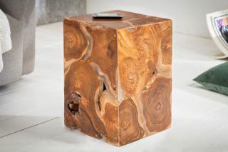 Stolík STUMP 30 (Dizajnový stolík alebo taburet z masívu 30cm.)