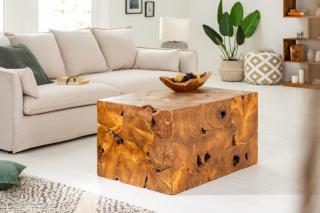 Stolík STUMP WOOD 2 BIG (Dizajnový stolík z masívu.)