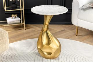 Stolík Taer Gold (Malý príručný stolík zlatý 57cm.)