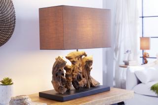 Stolová lampa ARAGON (Stolová lampa v kombinácii s drevom 40cm.)