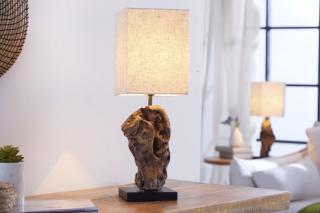 Stolová lampa HYPNOTICS (Malá stolová lampa v kombinácii s drevom 45cm.)