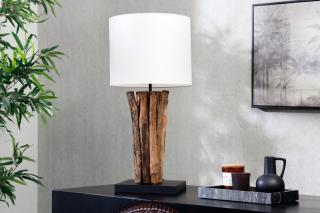 Stolová lampa Periferie (Vysoká stolová lampa s teakovým drevom 58cm.)