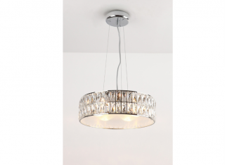 Svietidlo DIAMANTE 46 (Luxusná visiaca lampa so sklom 46cm.)