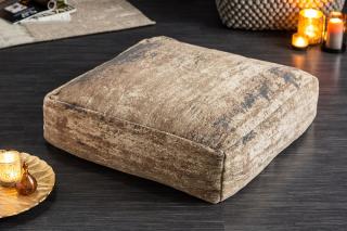Taburet ARITIM BEIGE (Dizajnový taburet béžovo-šedý 70cm.)