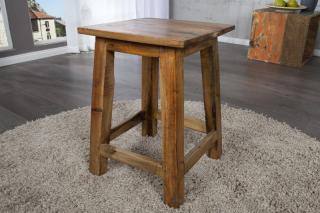 Taburet JATAKAR (Exotický taburet z recyklovaného dreva 45cm.)