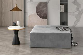 Taburet KELIM GRAY (Moderný hranatý taburet na sedenie šedý 83cm.)