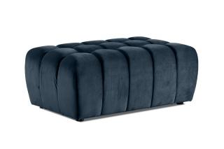 Taburet LAZARO ROYAL BLUE (Dizajnový taburet v tmavomodrej farbe.)