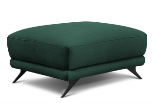 Taburet MEGIS DARK GREEN (Dizajnový taburet v tmavozelenej farbe.)