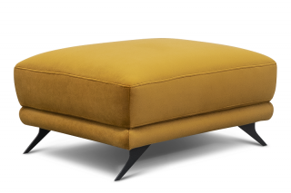 Taburet MEGIS MUSTARD (Dizajnový taburet v tmavožltej farbe.)