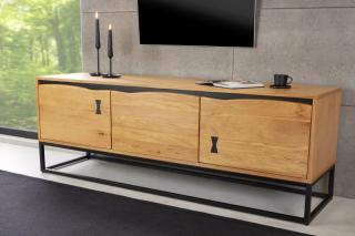 TV stolík MAMMUT ARTWORK (Dizajn TV stolík s drevenou dyhou 160cm.)