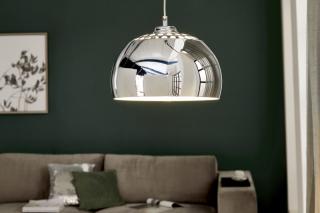 Závesná lampa CHROME BALL (Závesná lampa v chrómovom prevedení.)