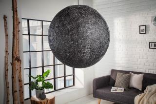 Závesná lampa COCOON BLACK BIG  (Dizajnová veľká závesná lampa čierna 60cm.)