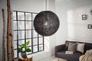 Závesná lampa COCOON BLACK (Dizajnová závesná lampa čierna 45cm.)