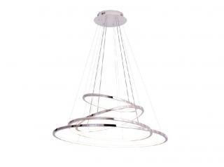 Závesná lampa QUEEN CHROME (Dizajnová závesná led lampa.)