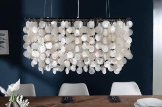 Závesná lampa SHELL DESIGN (Dizajnová závesná lampa 80cm.)
