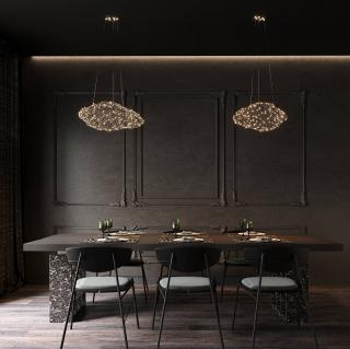 Závesná lampa STARDUST (Luxusná závesná veľká lampa 95cm.)