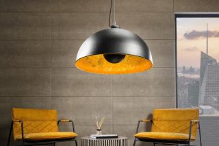 Závesná lampa STUDIO GOLD (Dizajnová závesná lampa zlatá čierna 55cm.)