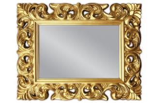 Zrkadlo BONDER II GOLD (Barokové zrkadlo na stenu zlaté 70x90cm.)