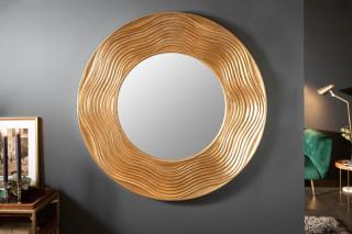 Zrkadlo CASORIA GOLD (Luxusné dizajnové zlaté zrkadlo 100cm.)